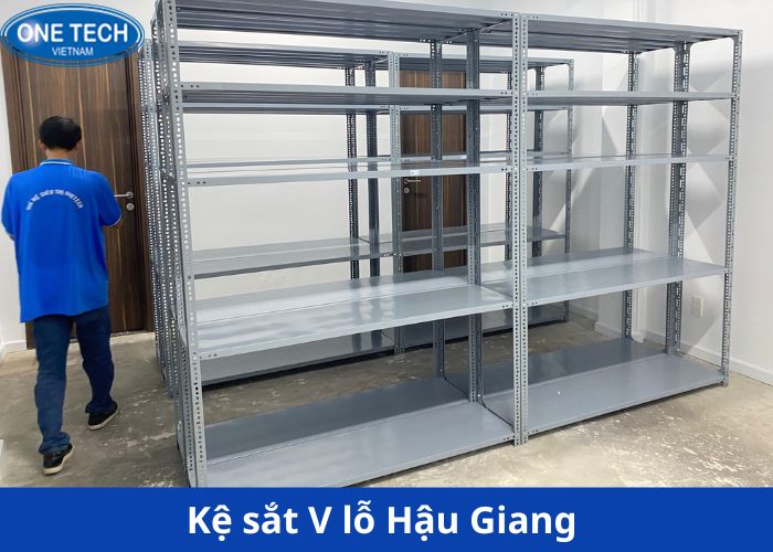 Kệ sắt V lỗ Hậu Giang tải trọng cao